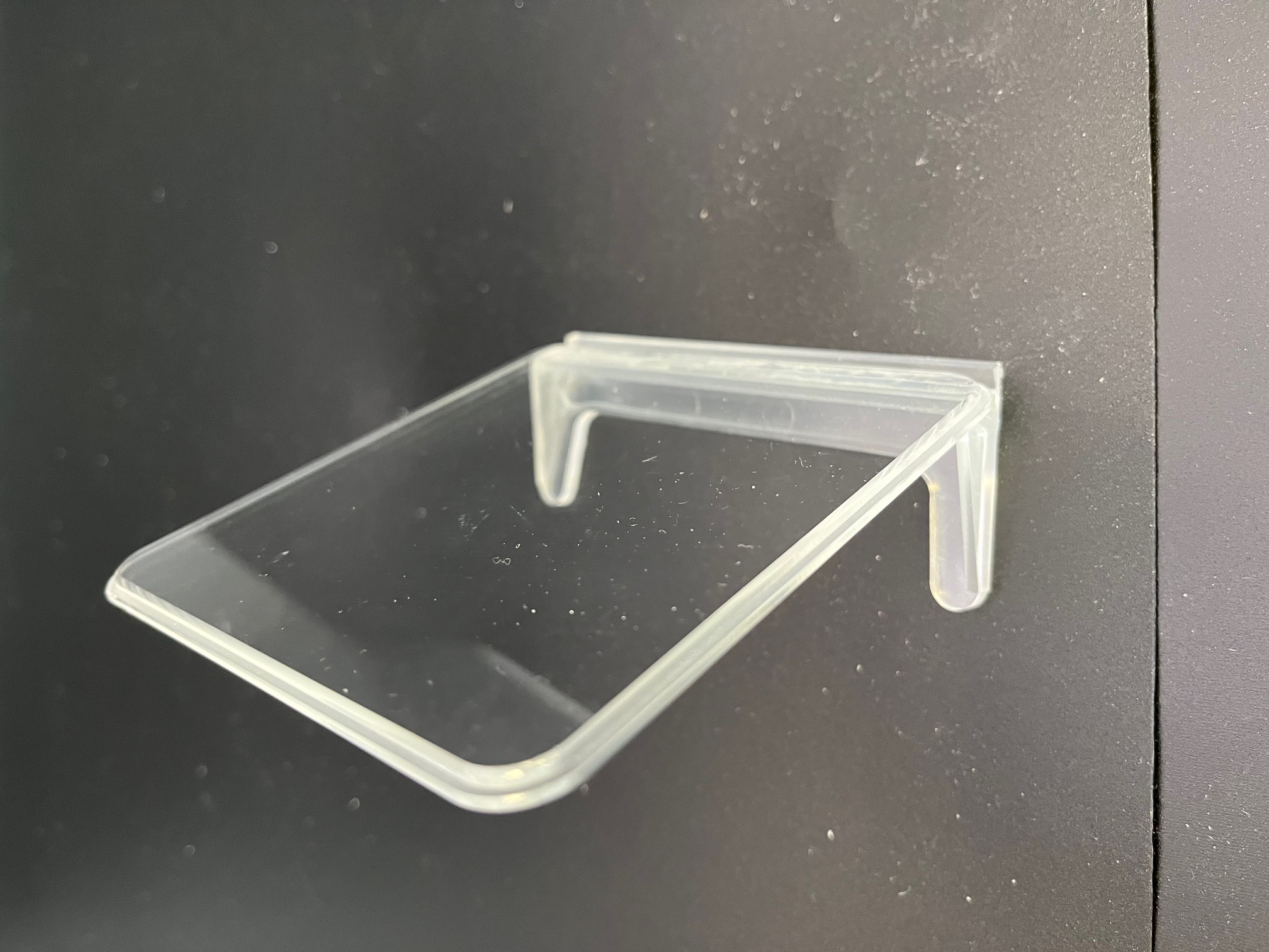 MitUSA Clear Mini Desk Base<BR>Up To 4" High Signs 