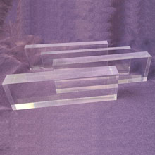 25812CA - 2.5 x 8 x 1.5" Acrylic Block<BR>5 Pieces Per Package 