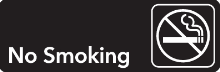 39NSB - MitUSA No Smoking Sign