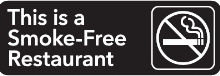 39SFBW - MitUSA Smoke Free Environment Sign